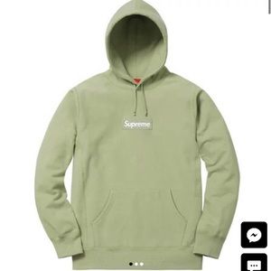 Supreme Box logo hoodie Olive